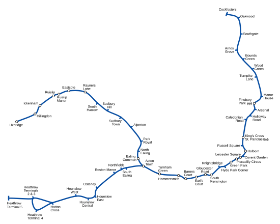 Mapa geogràfic de la línia