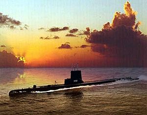 Sea Fox (SS-402) underway, off San Francisco, California