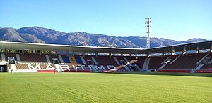 Die Nordostecke des Estádio do Marítimo