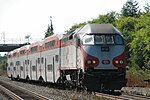 A Caltrain express train