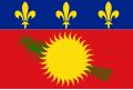 Red variant of the colonial sun flag