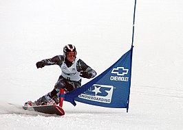 Ryan McDonald op de Parallel Reuzenslalom