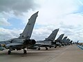 Rear view of several Tornado