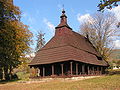 Historische houten kerk in Topoľa.