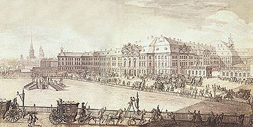 Palacio de Invierno de Ana (reemplazado por el palacio de Invierno) en San Petersburgo (1732-1735; demolido en 1754)