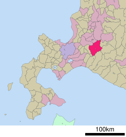 Yūbarin sijainti Hokkaidōn prefektuurissa