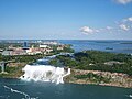 American and Bridal Falls as seen from Skylon Tower