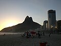 Abendstimmung am Strand von Leblon