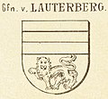 Wappen der Grafen von Lauterberg (Mülverstedt, Siebmacher VII 1900)