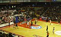 Match d'Euroligue entre l'Élan Chalon et Sienne (en 2012)