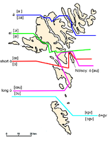 Isoglosses of the Faroese Language