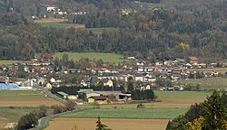 Pogled na glavni kraj Lepo polje/Liebenfels