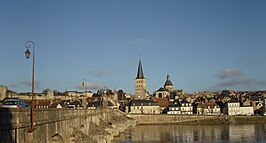 Uitzicht op La Charité-sur-Loire