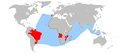 Anachronous map of the Portuguese Empire (1415-1999)