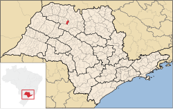 Location of Neves Paulista