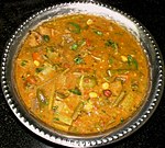 Cooked sambhar ingredients