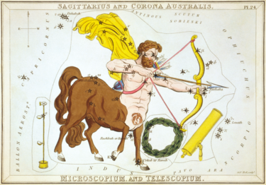 Carta 24: Sagittarius, Corona Australis, Microscopium, i Telescopium