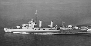 USS Welles (DD-628) в ноябре 1943