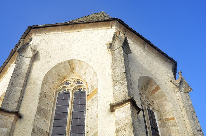 File:Magdalensberg Wallfahrtskirche hll Helena und Maria Magdalena Apsis-Aussenwand 12122013 343.jpg