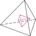 Tetrahedron in tetrahedro