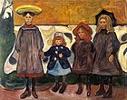 Four Girls in Åsgårdstrand. 1903. 87 × 111 cm. Munch Museum, Oslo