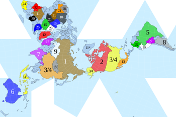 Fuller projection with largest countries