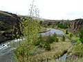 Glerá river, running through Akureyri