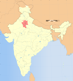 Location of the NCR in India