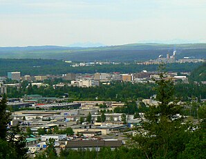 Blick auf die Stadt von University Hill