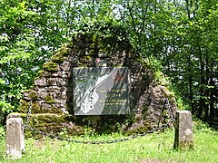 Sommet du Spitzemberg : Monument du 152e RI.