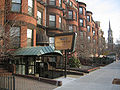 922 Beacon Street in 2006 with Ruggles Baptist Church in the background