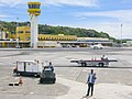 Airport and control tower at the Curaçao International Airport (CUR)