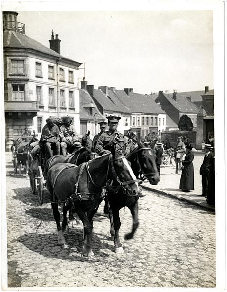 File:Baggage on the march (Fenges, France). Photographer- H. D. Girdwood. (13875095144).jpg