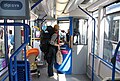 Moderne Schaffnerkabine in einem Combino der Straßenbahn Amsterdam