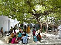 Courtyard of the Qutb al-Din Bakhtiyar Kaki's dargah complex.