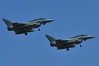 Dois Eurofighter Typhoon sauditas.