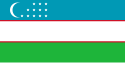 Flag of Uzbekistan.