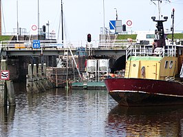 De Reitdiepbrug gezien vanuit Zoutkamp