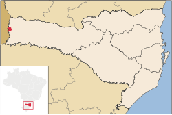 Location in Santa Catarina state