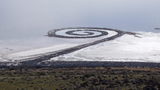 Ρόμπερτ Σμίθσον, Spiral Jetty από την κορυφή Ρόζελ Πόιντ, 2005.