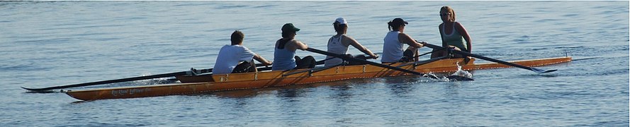 Crew of a rowing shell