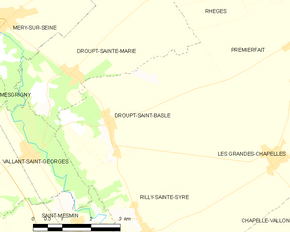 Poziția localității Droupt-Saint-Basle