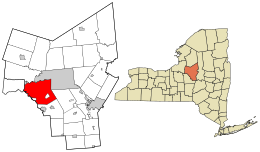 Location in Oneida County and the state of New York.