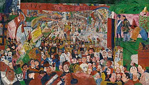 „Der Einzug Christi in Brüssel“ von James Ensor