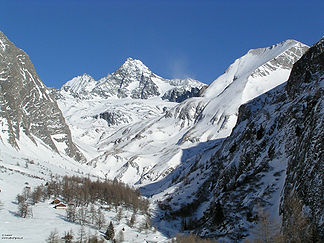 Blick zum Groaßglockner vo Siidn