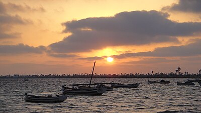 シェルギ村の日没