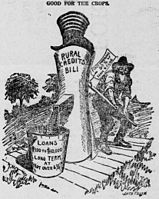 1916 cartoon on the Federal Farm Loan Act