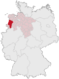 Localização de Emsland na Alemanha