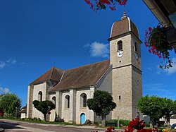 Skyline of Pouilley-les-Vignes