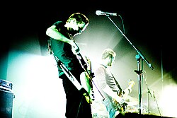 Sigur Rós esiintymässä Reykjavíkissa vuonna 2005.